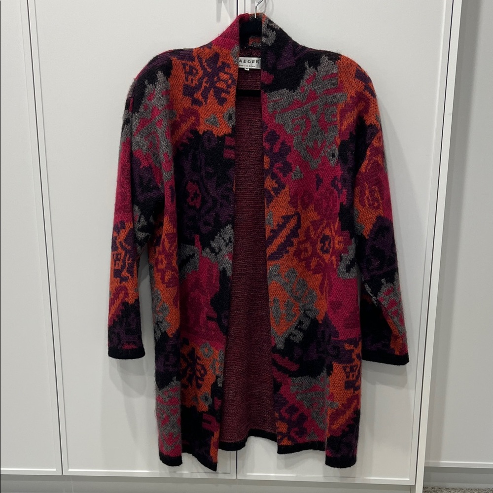 Vintage Multicolor intarsia cardigan